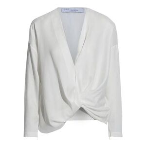 IRO White Draped Blouse